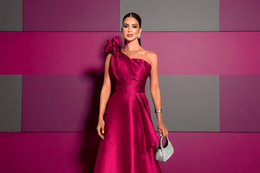 Vestido de Festa Fúcsia