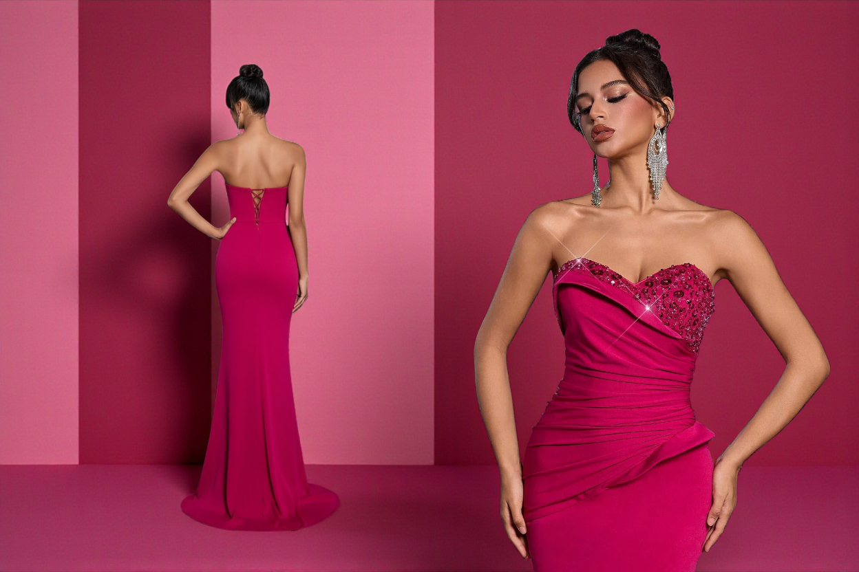 Vestido de Festa Pink