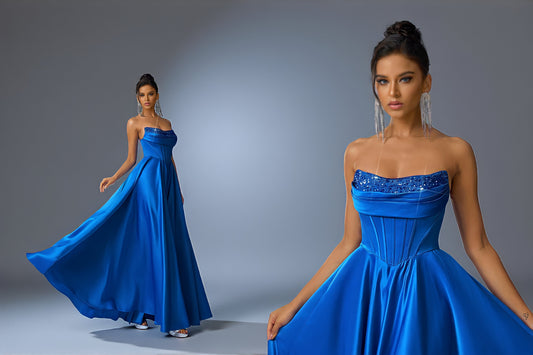 Vestido de Festa Azul