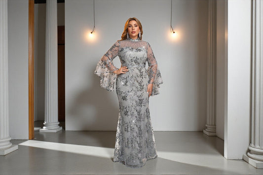 Vestido de Festa Prata