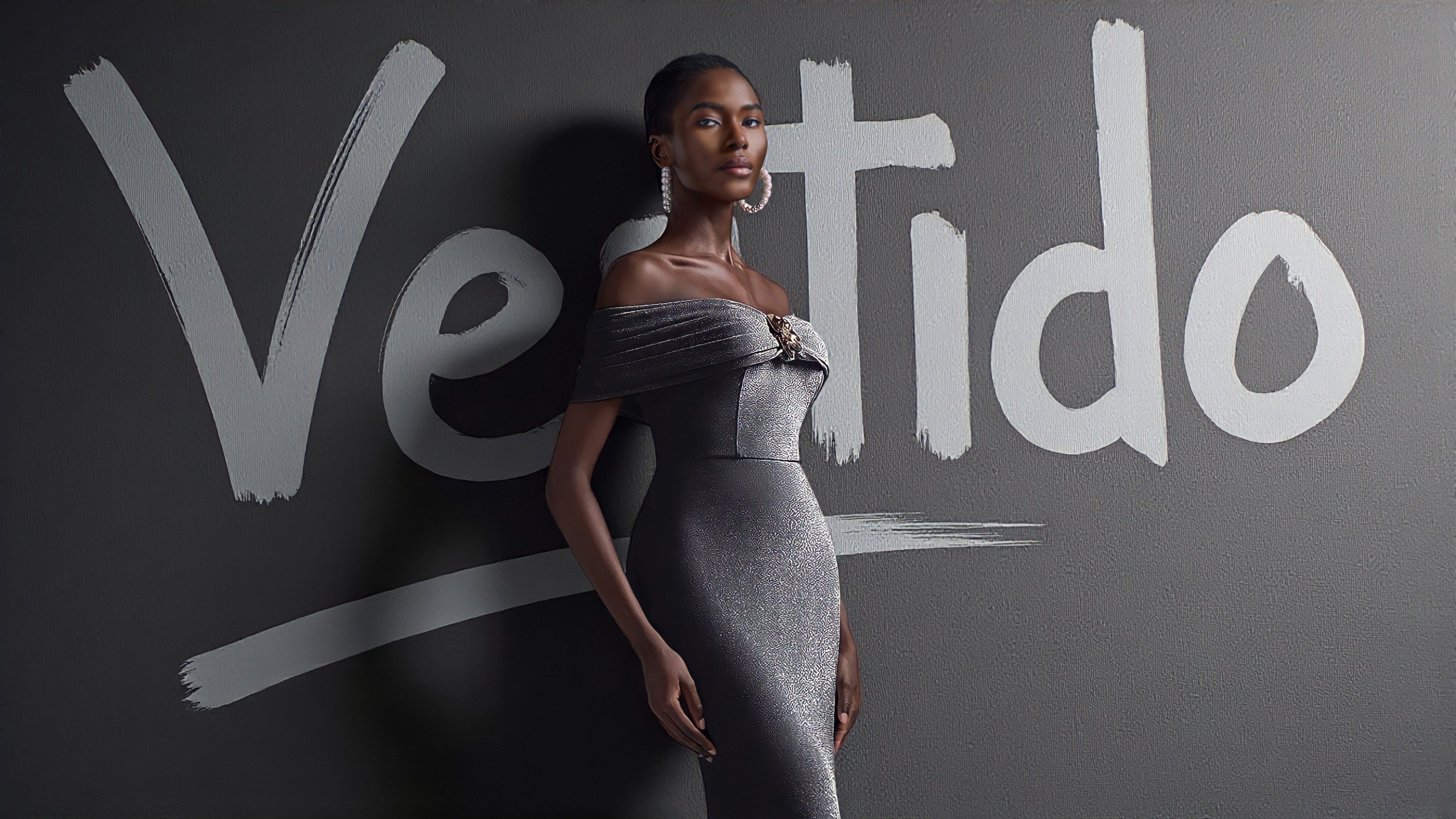 Vestido de Festa Grafite