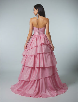 Vestido de Festa Rosa Vestido de Festa Tomara que Caia Corpete Bordado Faby