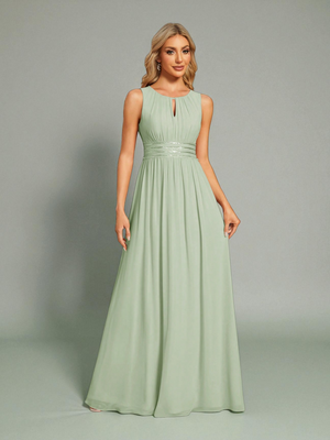 Vestido de Festa Longo Bordado Neide