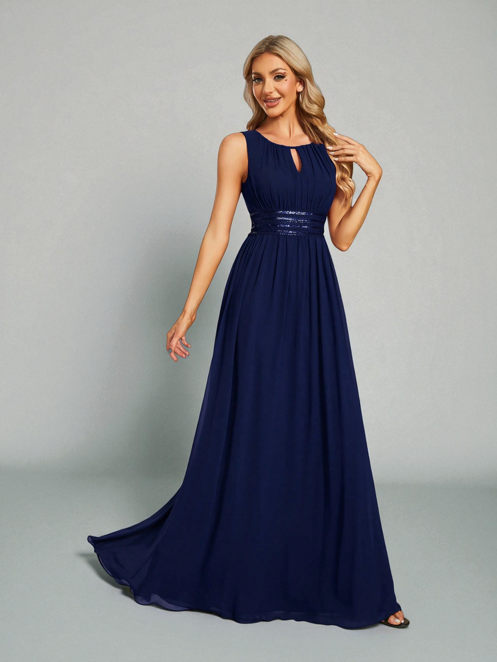 Vestido de Festa Longo Bordado Neide