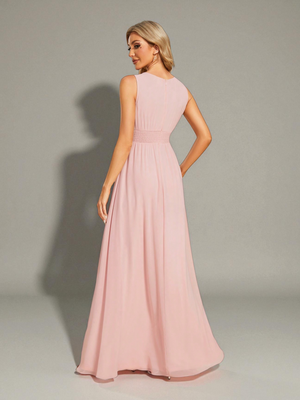 Vestido de Festa Longo Bordado Neide