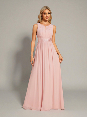 Vestido de Festa Longo Bordado Neide